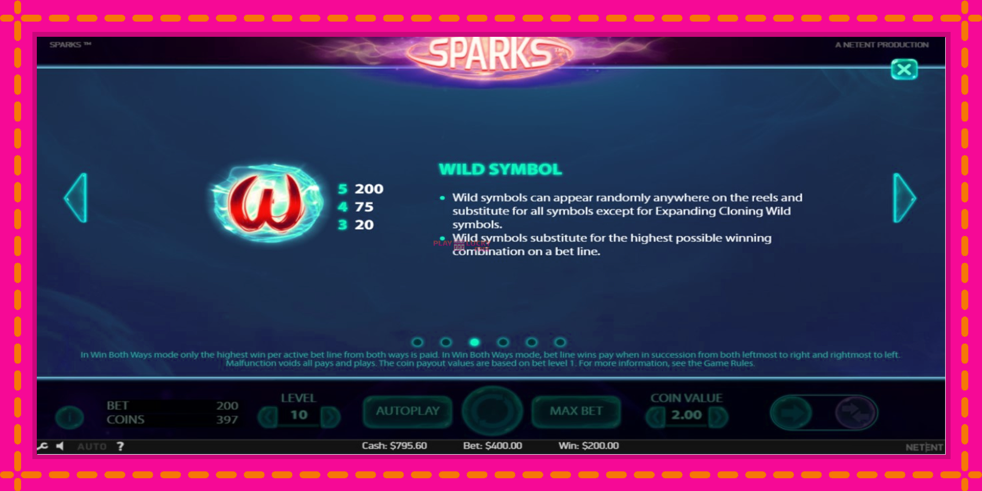 Безплатна игра в Sparks без регистрация, картина 6