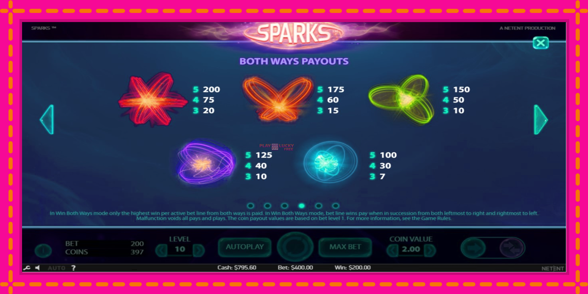 Безплатна игра в Sparks без регистрация, картина 7