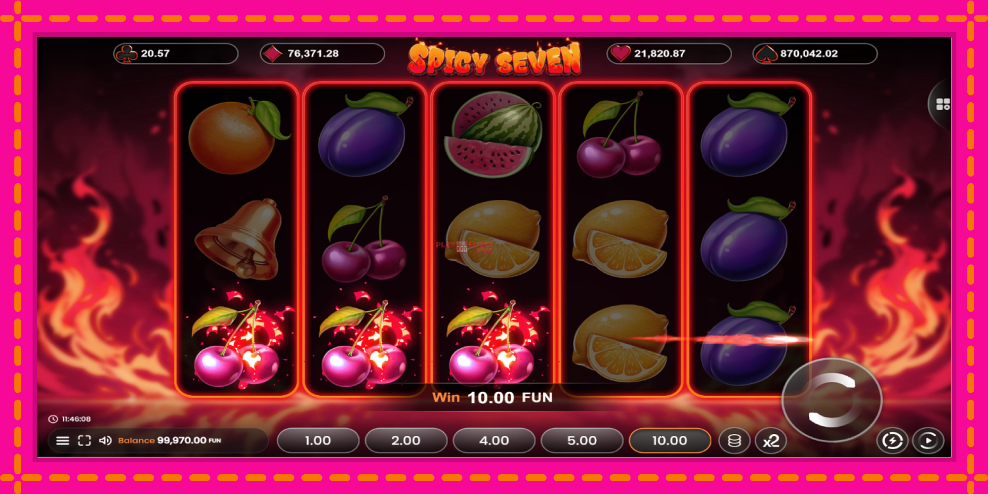 Безплатна игра в Spicy Seven 20 без регистрация, картина 3