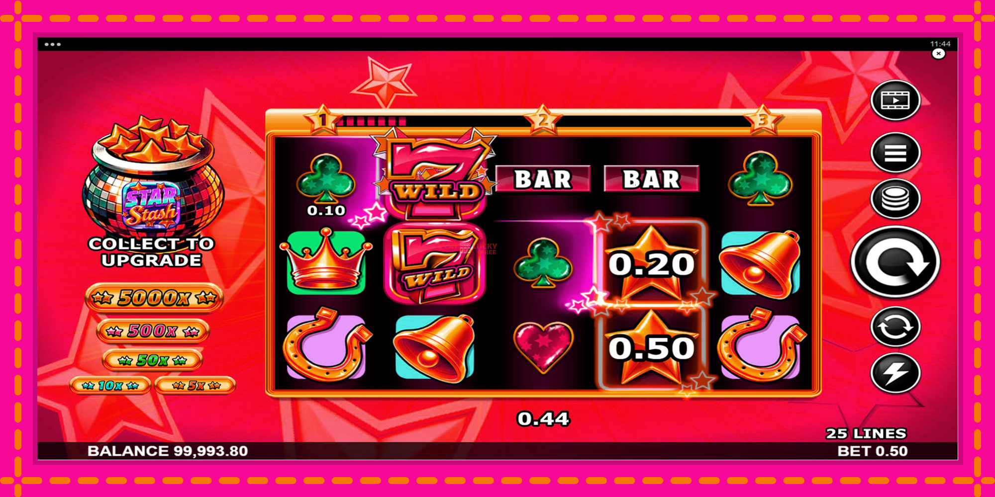 Безплатна игра в Star Stash Wild 7s без регистрация, картина 4