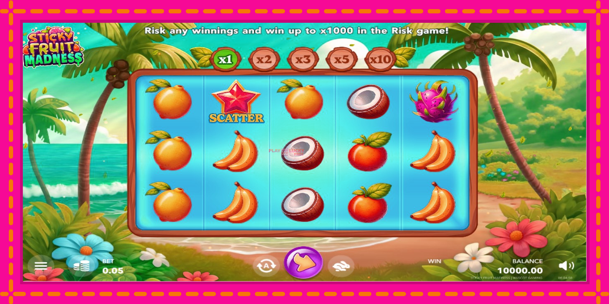 Безплатна игра в Sticky Fruit Madness без регистрация, картина 1