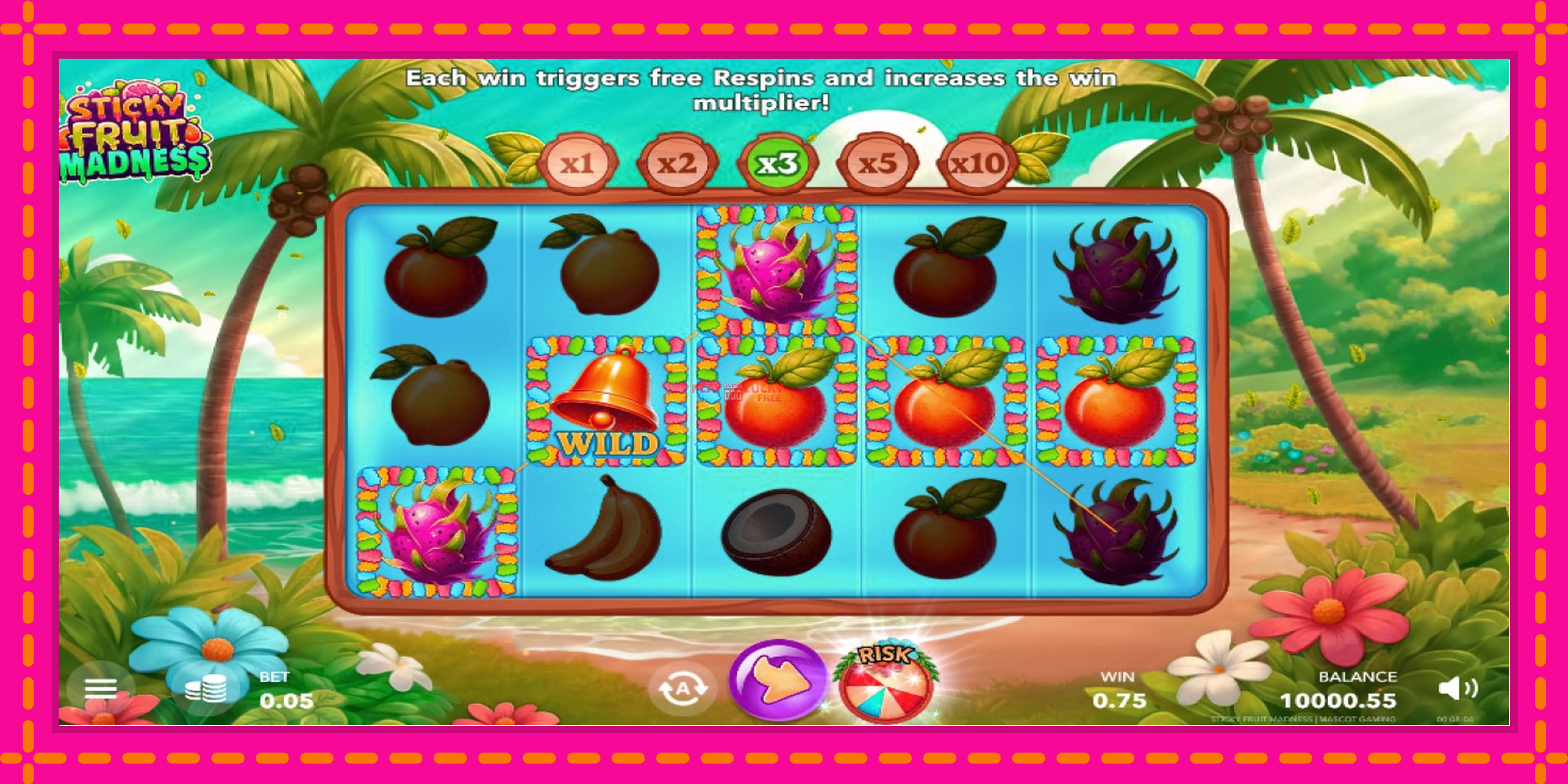 Безплатна игра в Sticky Fruit Madness без регистрация, картина 3