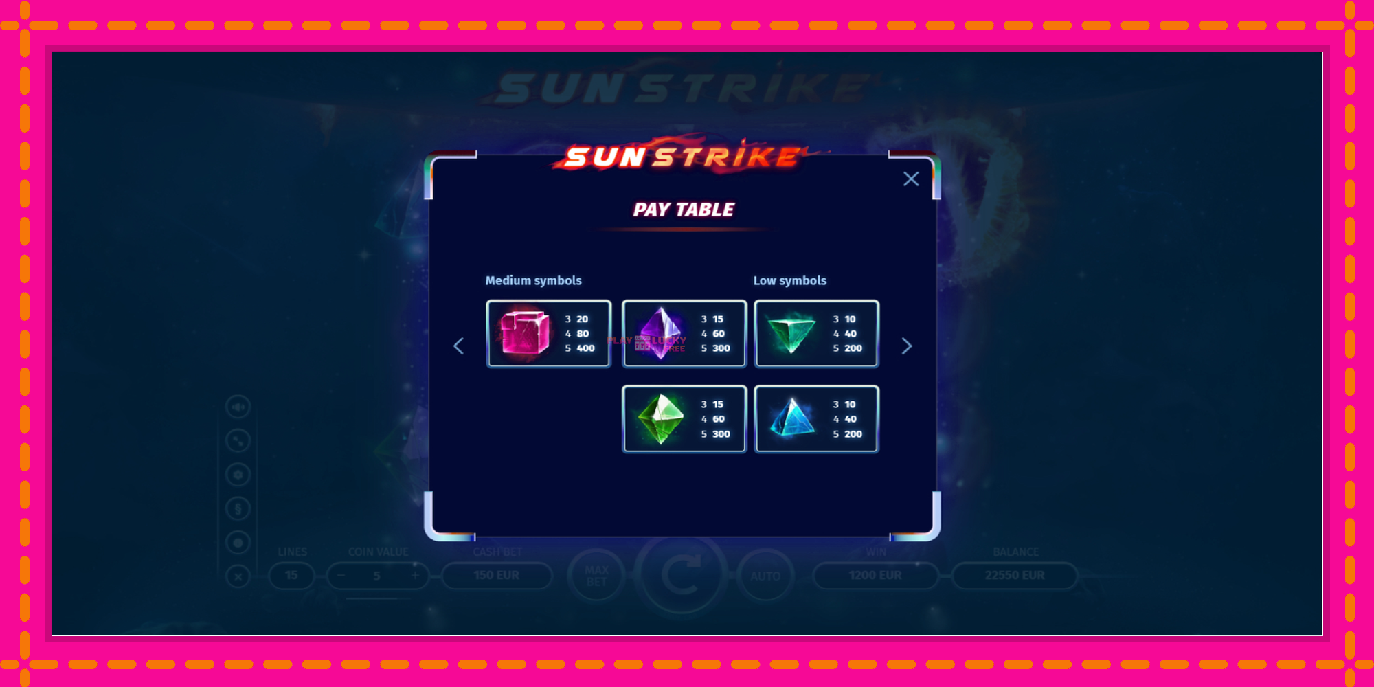 Безплатна игра в Sun Strike без регистрация, картина 6