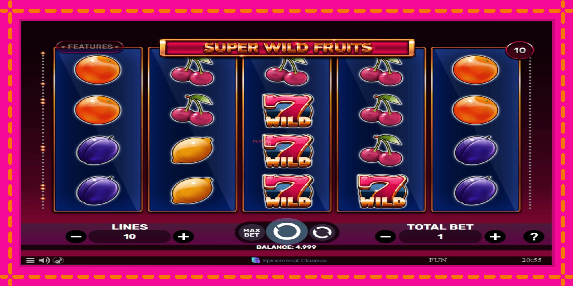 Безплатна игра в Super Wild Fruits без регистрация, картина 1