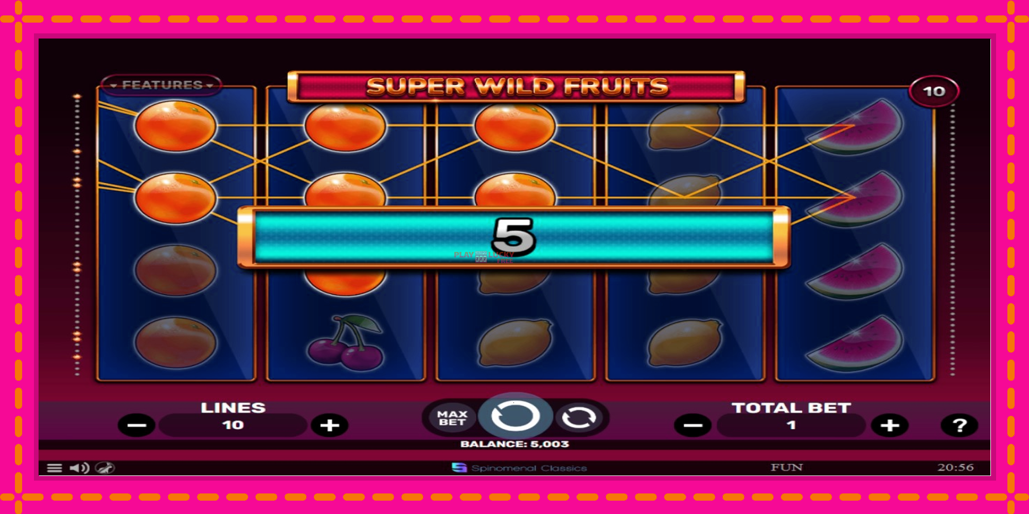 Безплатна игра в Super Wild Fruits без регистрация, картина 2