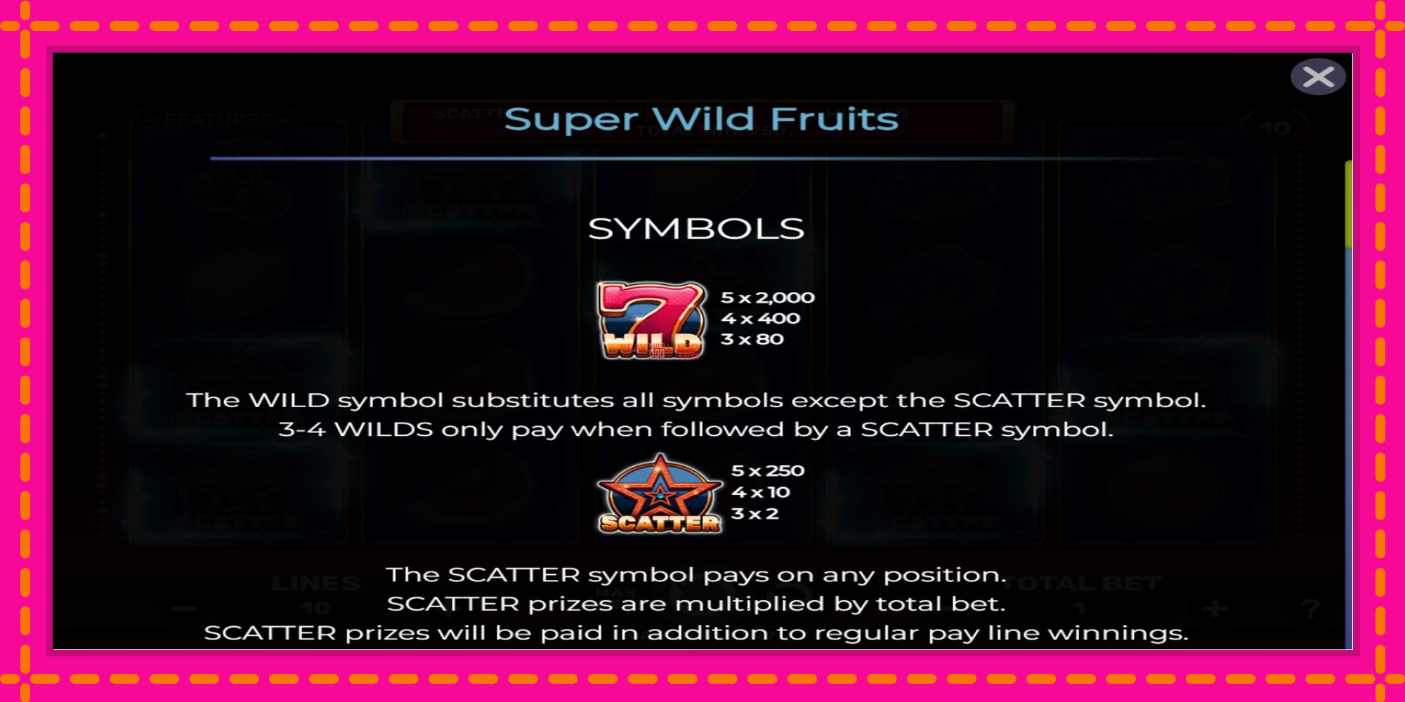 Безплатна игра в Super Wild Fruits без регистрация, картина 3