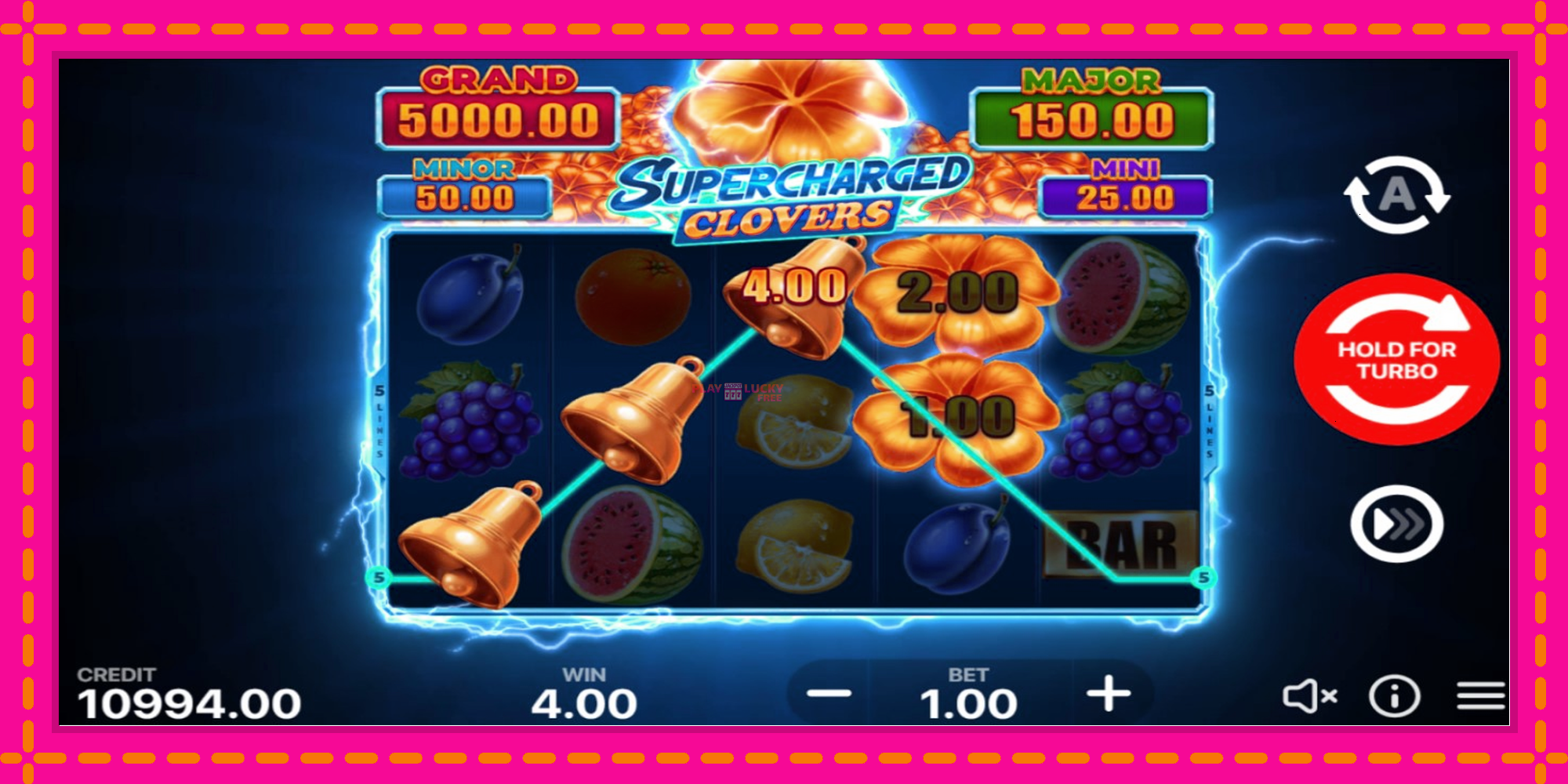 Безплатна игра в Supercharged Clovers: Hold and Win без регистрация, картина 2