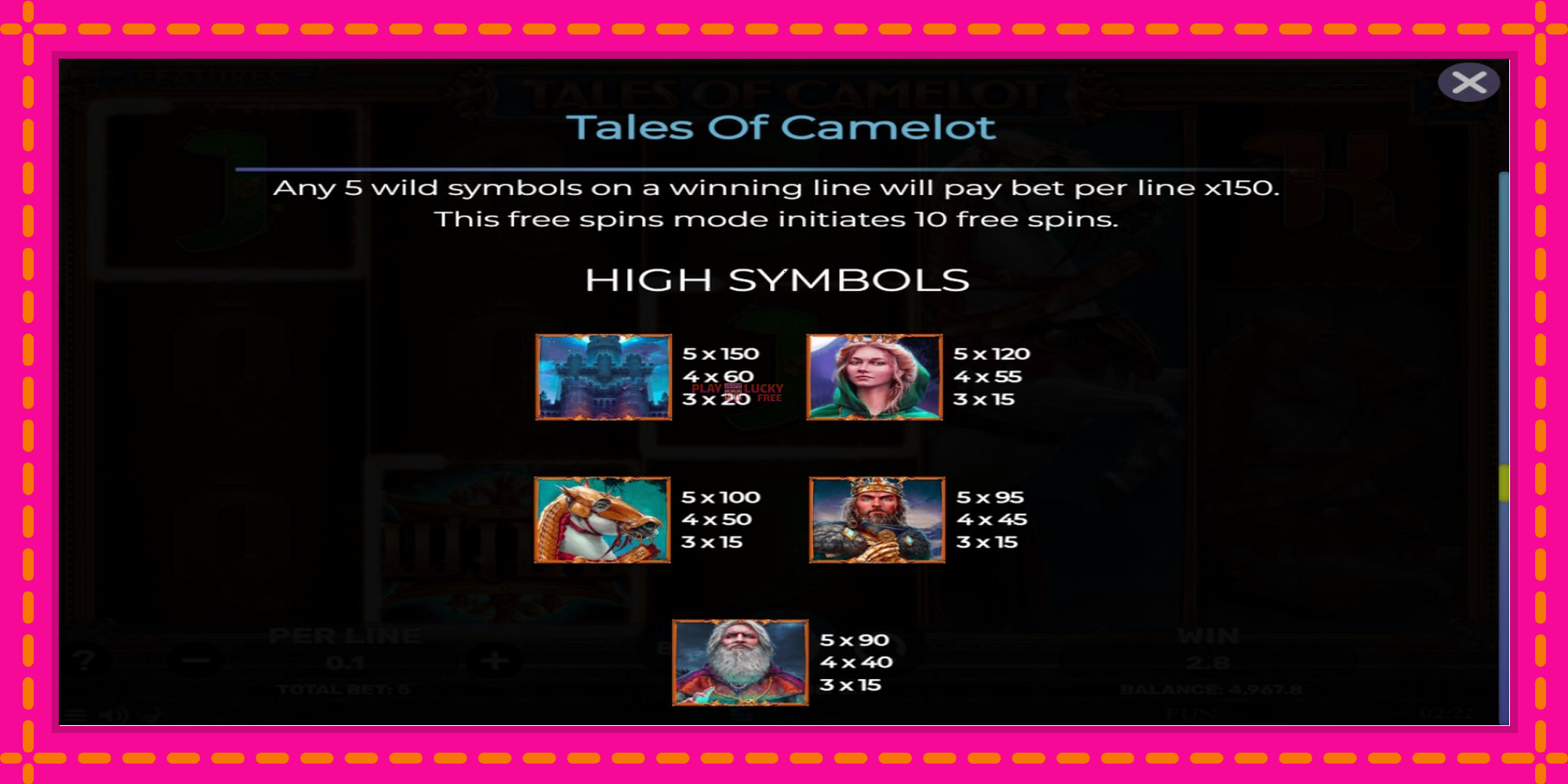 Безплатна игра в Tales of Camelot без регистрация, картина 7