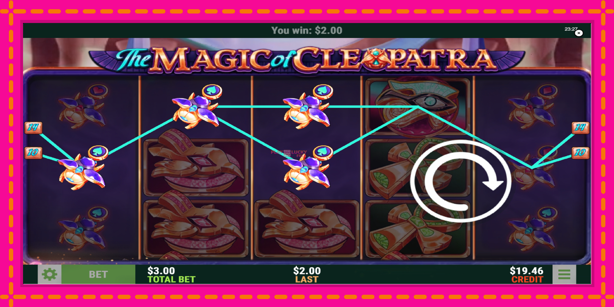 Безплатна игра в The Magic of Cleopatra без регистрация, картина 3