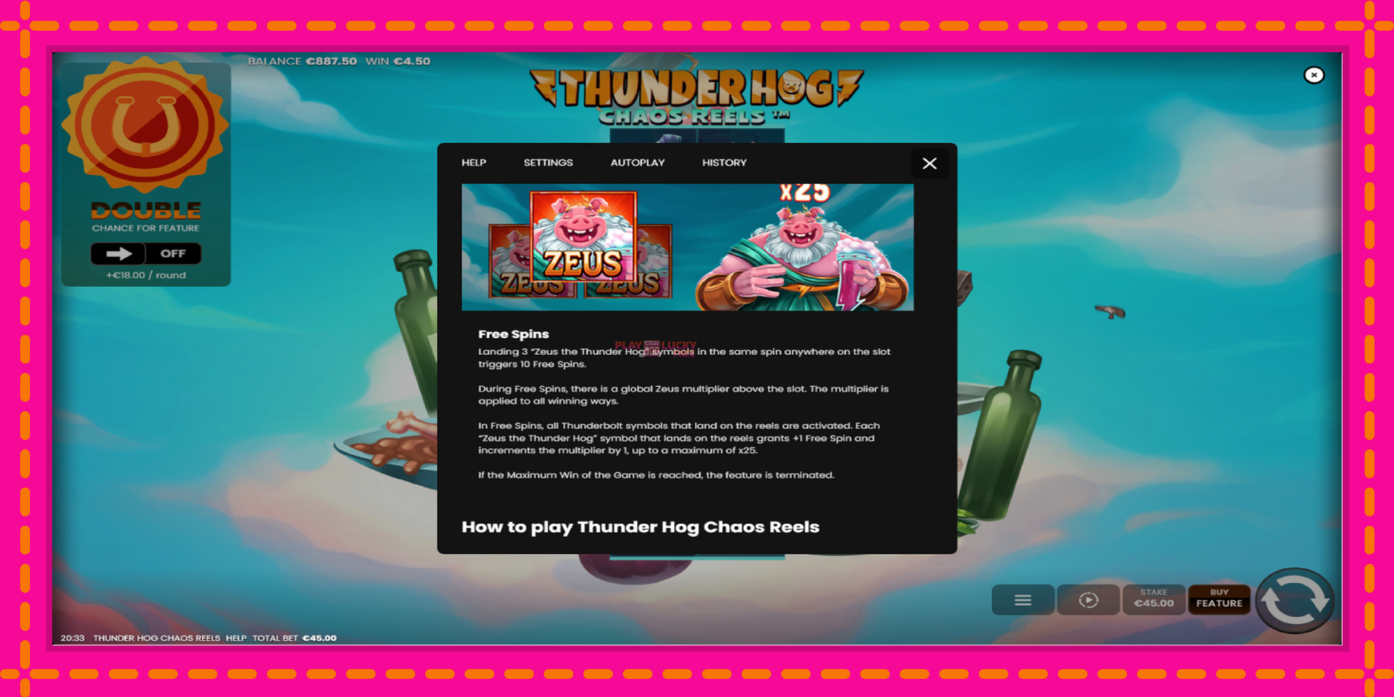 Безплатна игра в Thunder Hog Chaos Reels без регистрация, картина 7