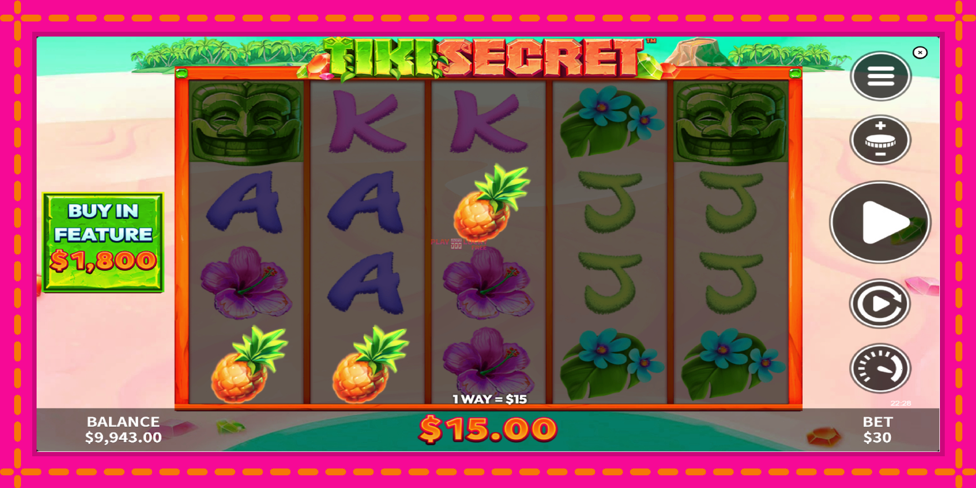 Безплатна игра в Tiki Secret без регистрация, картина 4