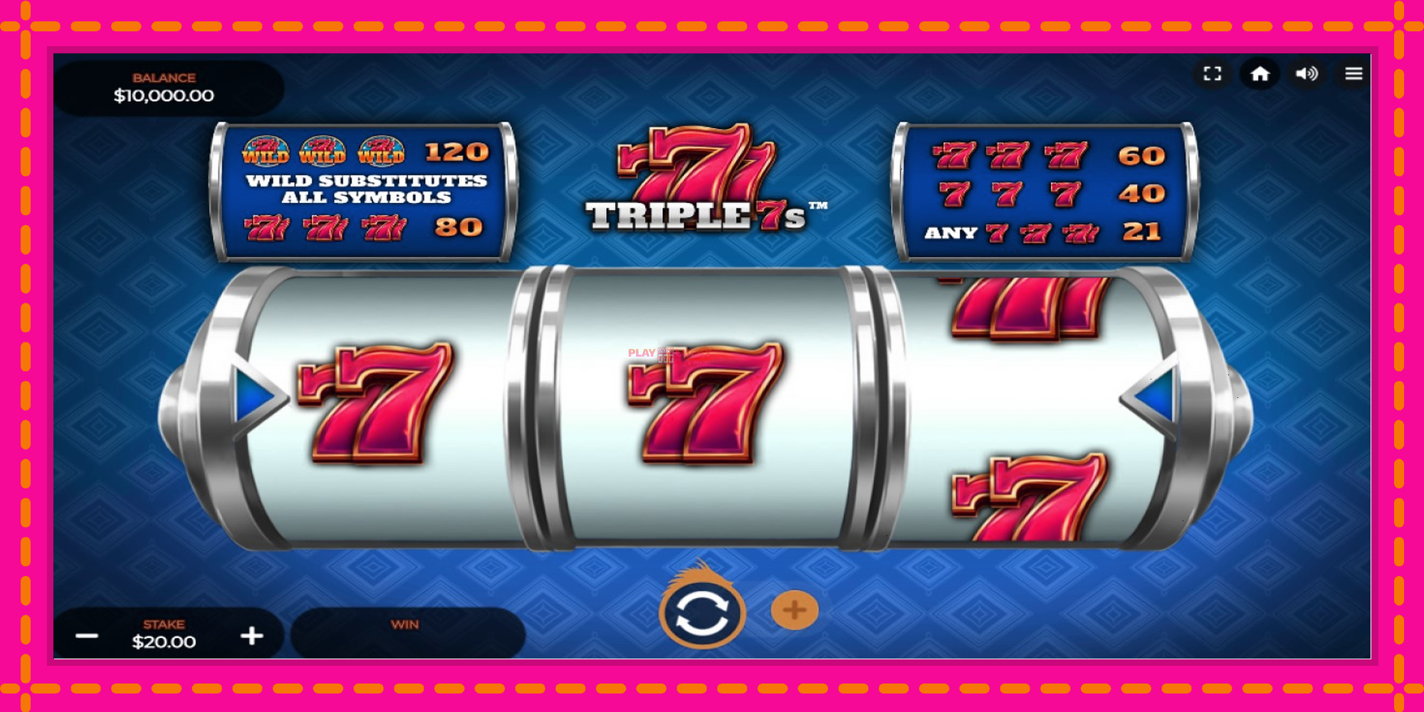 Безплатна игра в Triple 7s без регистрация, картина 1