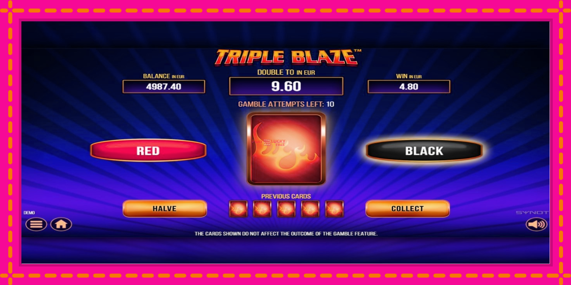 Безплатна игра в Triple Blaze без регистрация, картина 3