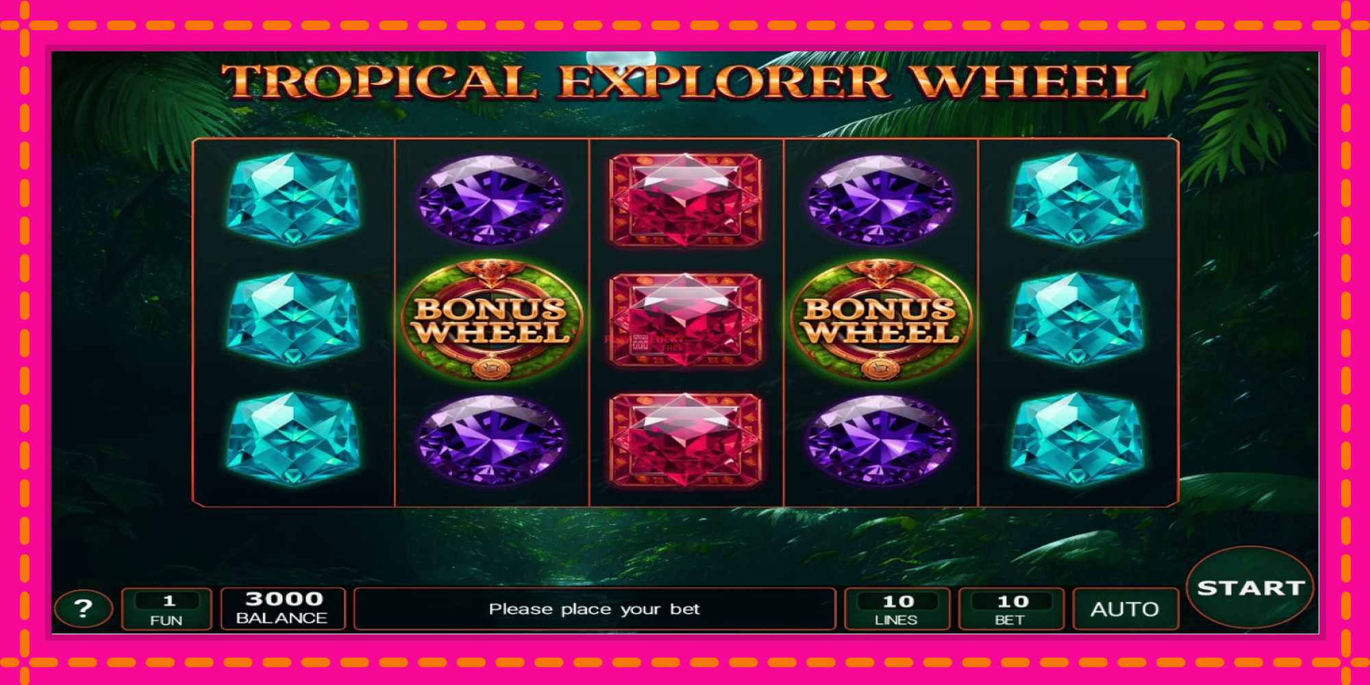 Безплатна игра в Tropical Explorer Wheel без регистрация, картина 1