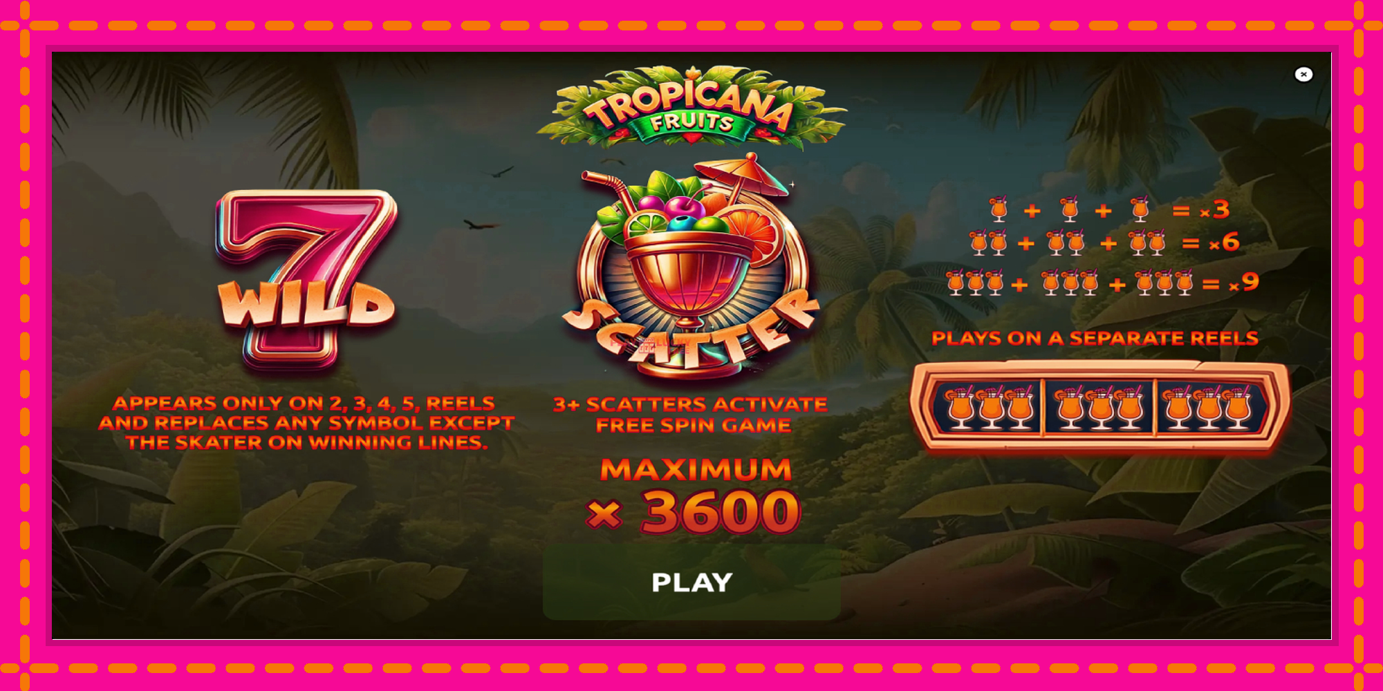 Безплатна игра в Tropicana Fruits без регистрация, картина 1