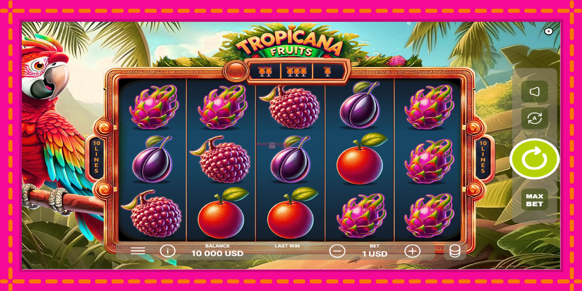 Безплатна игра в Tropicana Fruits без регистрация, картина 2