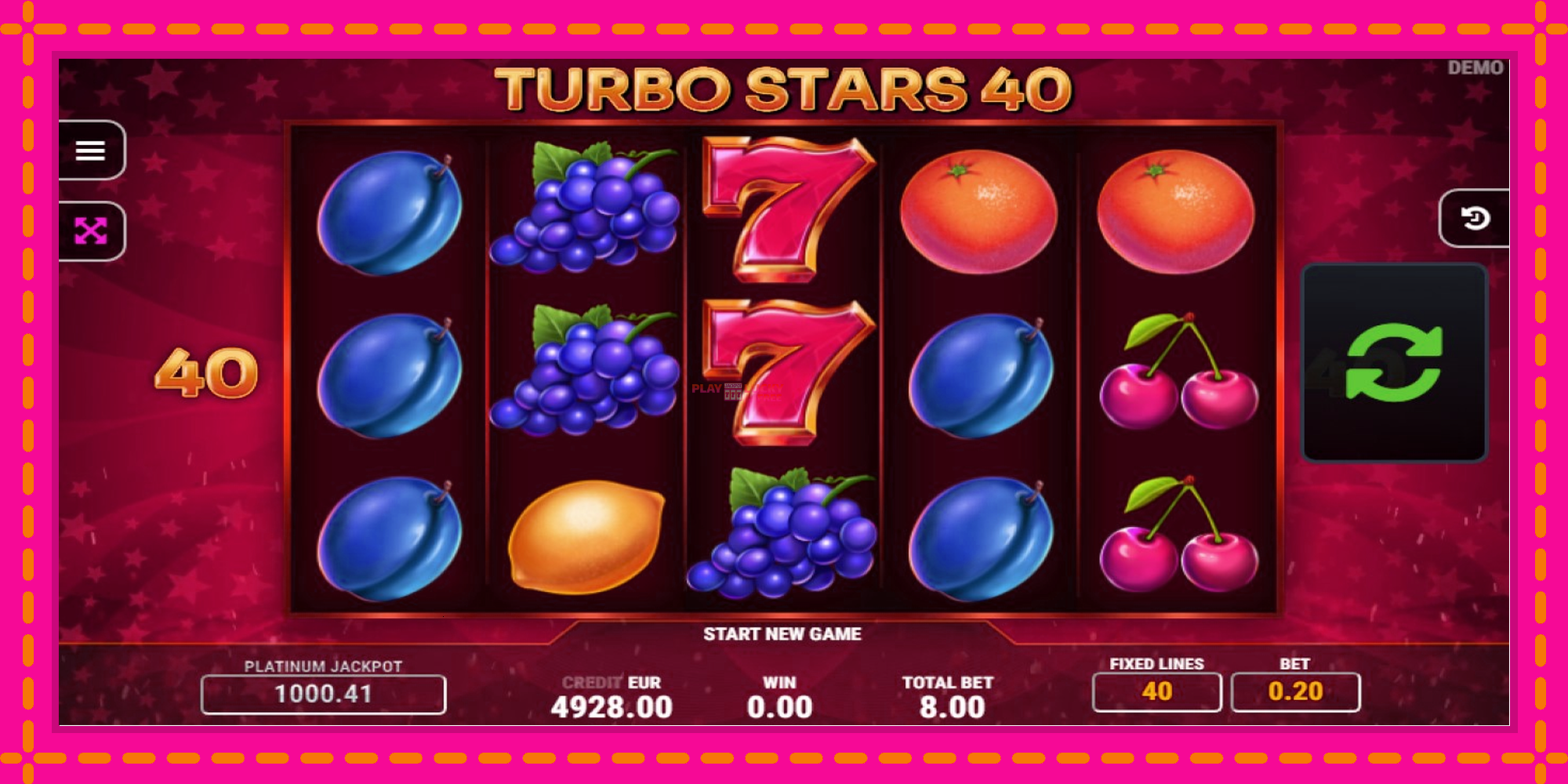 Безплатна игра в Turbo Stars 40 без регистрация, картина 2