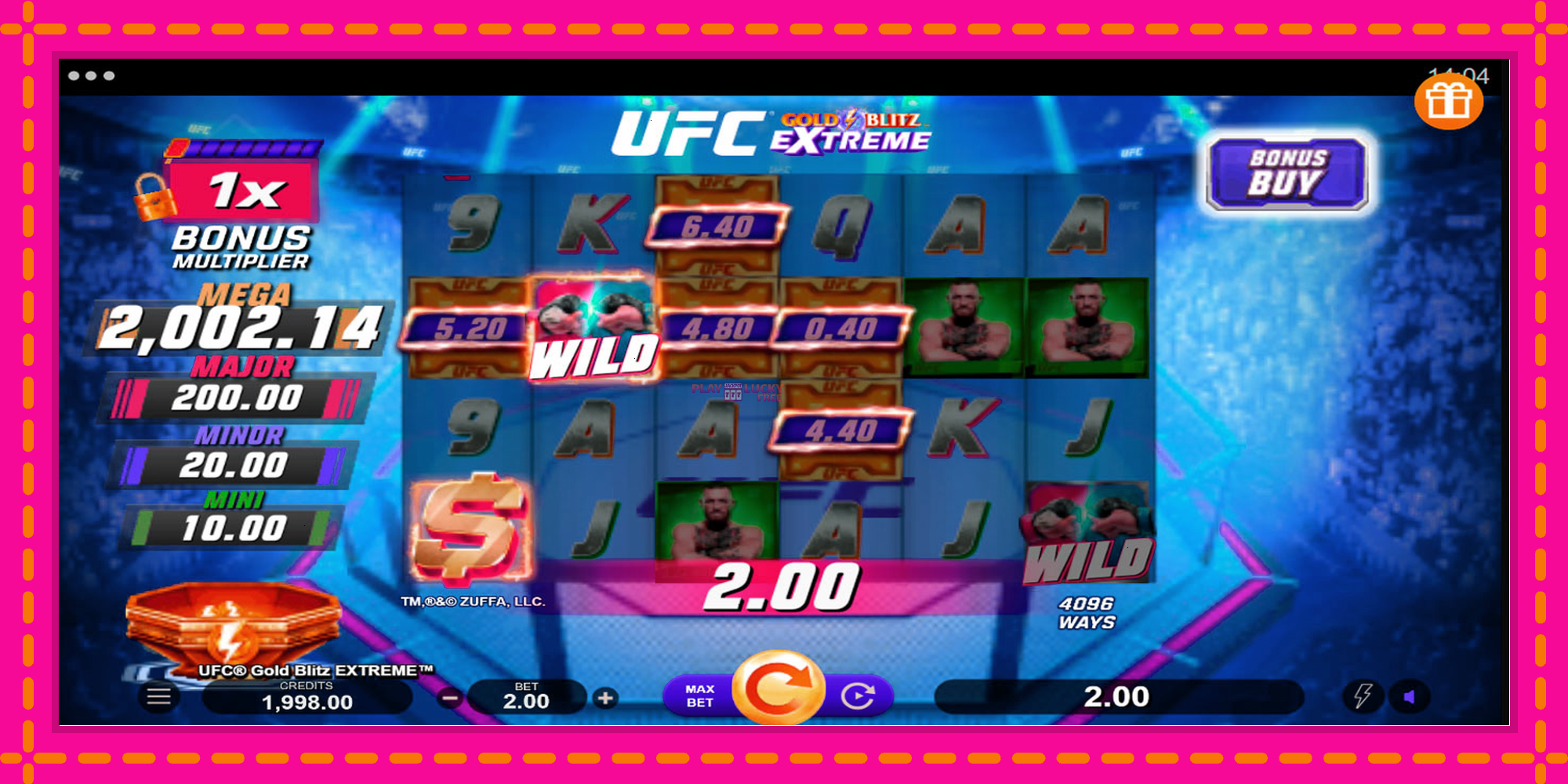 Безплатна игра в UFC Gold Blitz Extreme без регистрация, картина 2