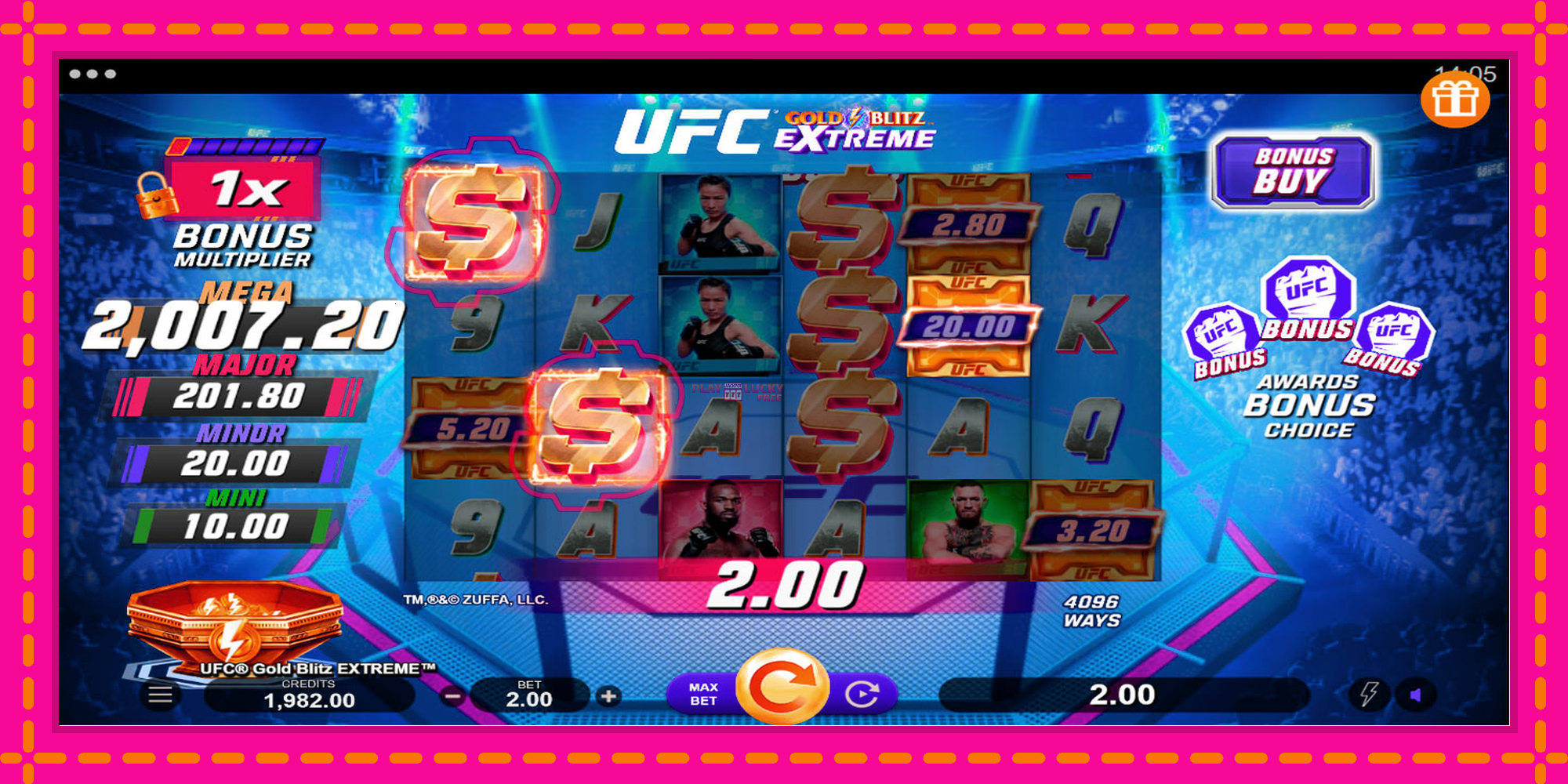 Безплатна игра в UFC Gold Blitz Extreme без регистрация, картина 3