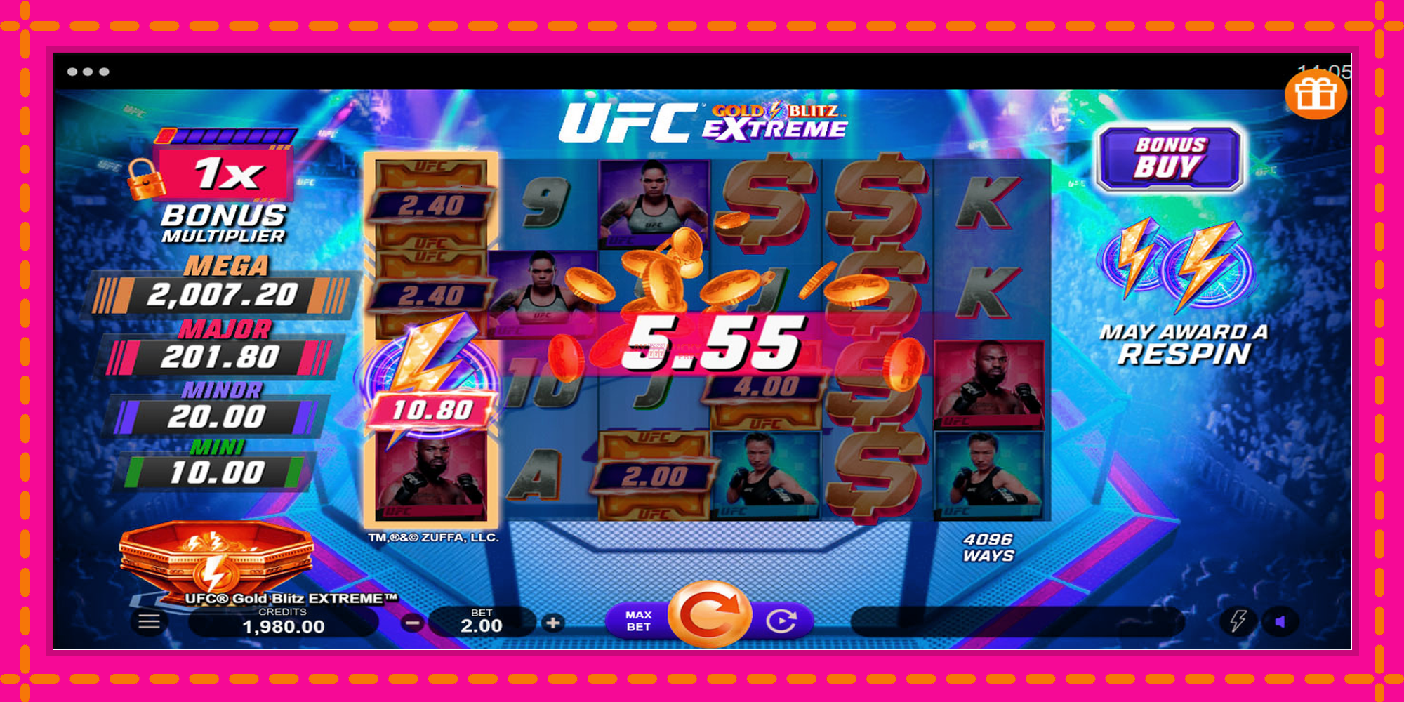 Безплатна игра в UFC Gold Blitz Extreme без регистрация, картина 4