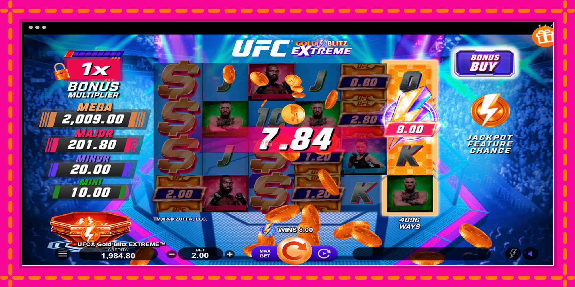 Безплатна игра в UFC Gold Blitz Extreme без регистрация, картина 5