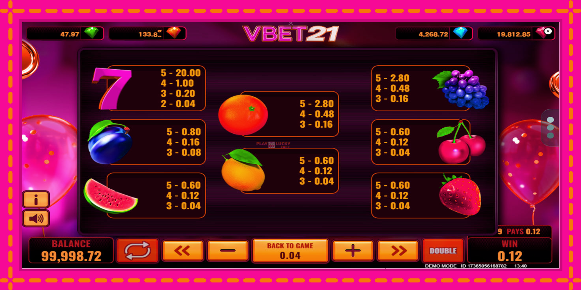 Безплатна игра в Vbet 21 без регистрация, картина 6