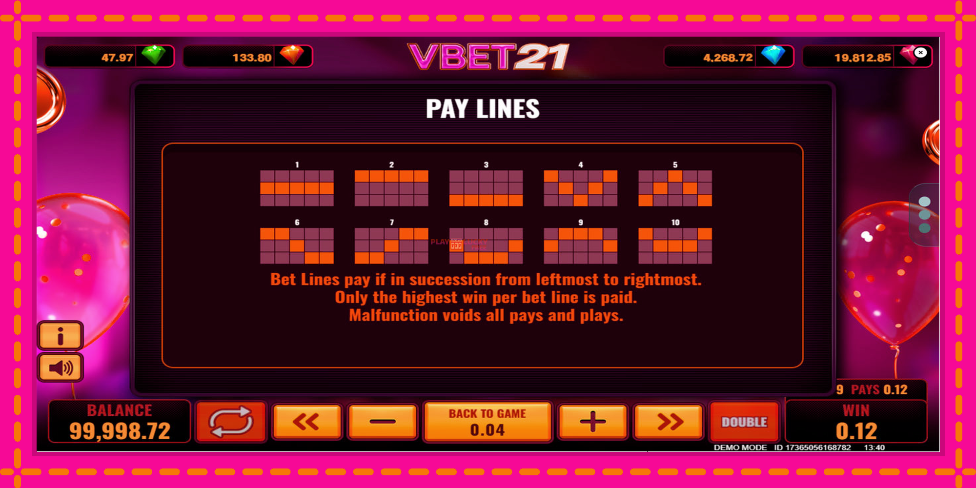 Безплатна игра в Vbet 21 без регистрация, картина 7