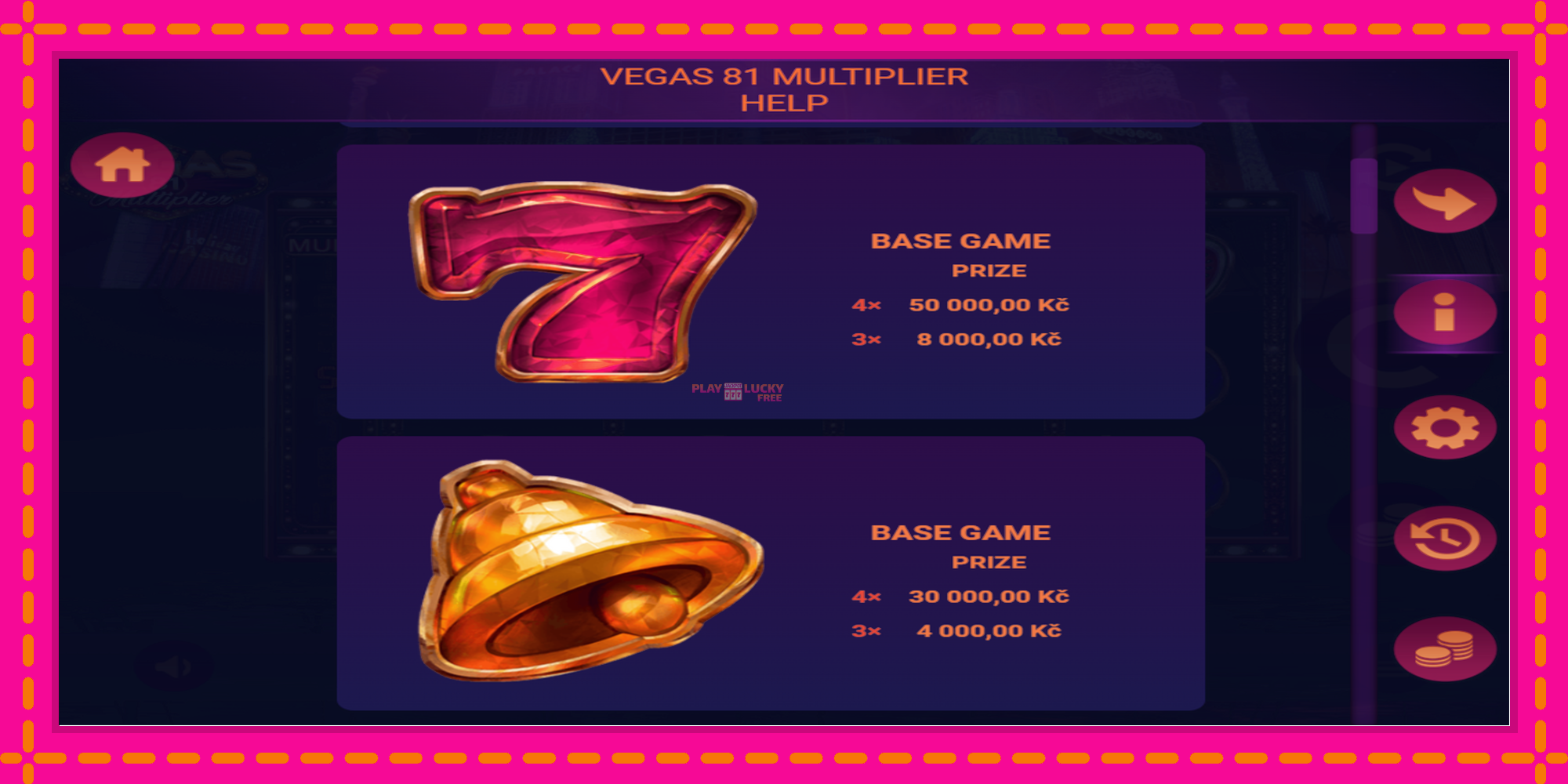 Безплатна игра в Vegas 81 Multiplier без регистрация, картина 4