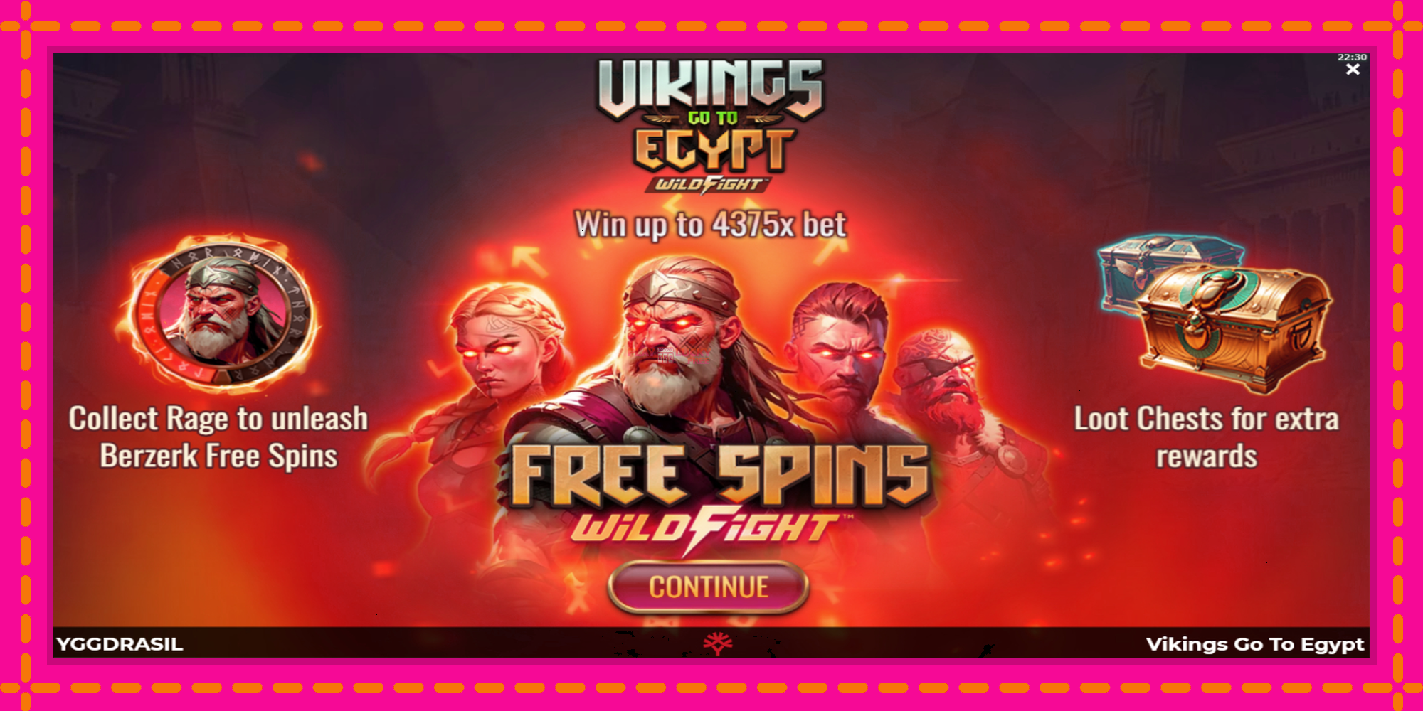 Безплатна игра в Vikings Go To Egypt Wild Fight без регистрация, картина 1