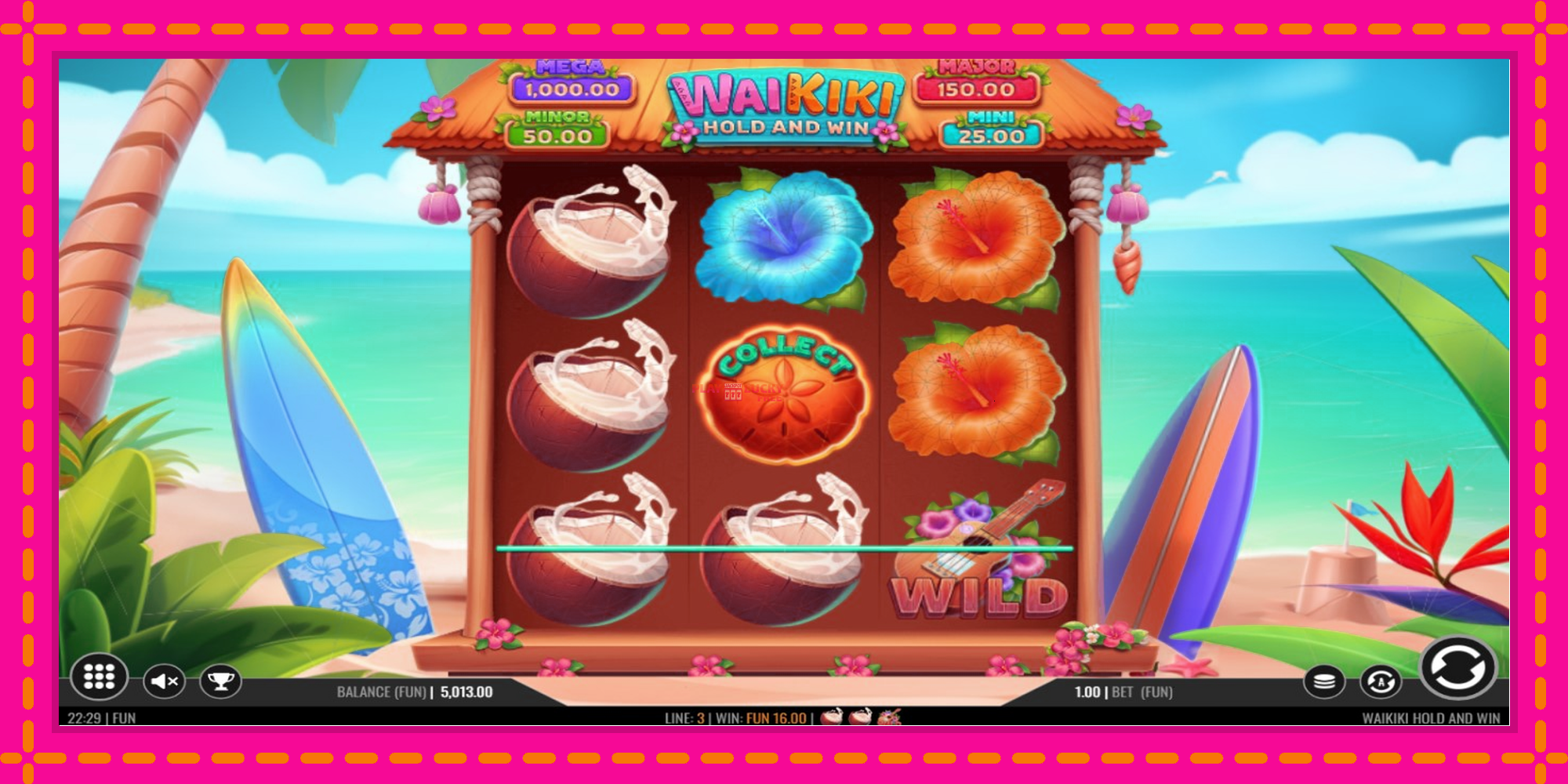 Безплатна игра в Waikiki Hold and Win без регистрация, картина 3