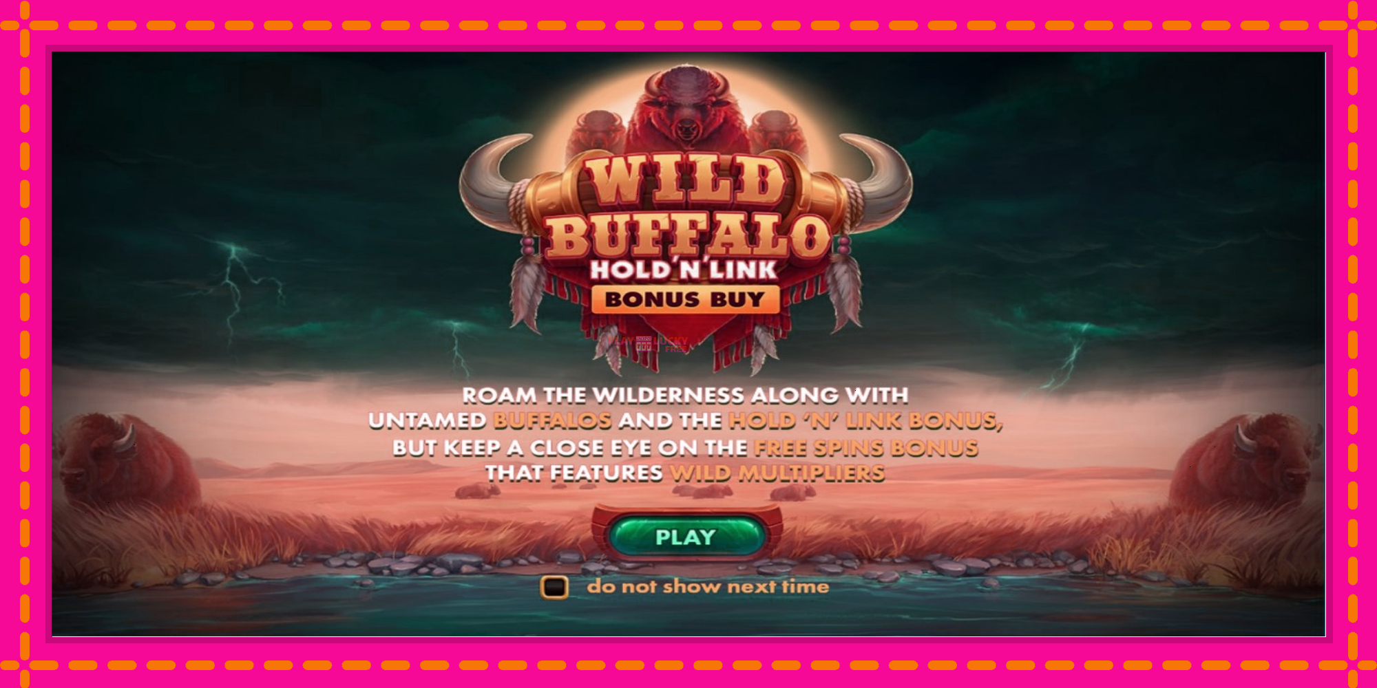 Безплатна игра в Wild Buffalo Hold N Link Bonus Buy без регистрация, картина 1