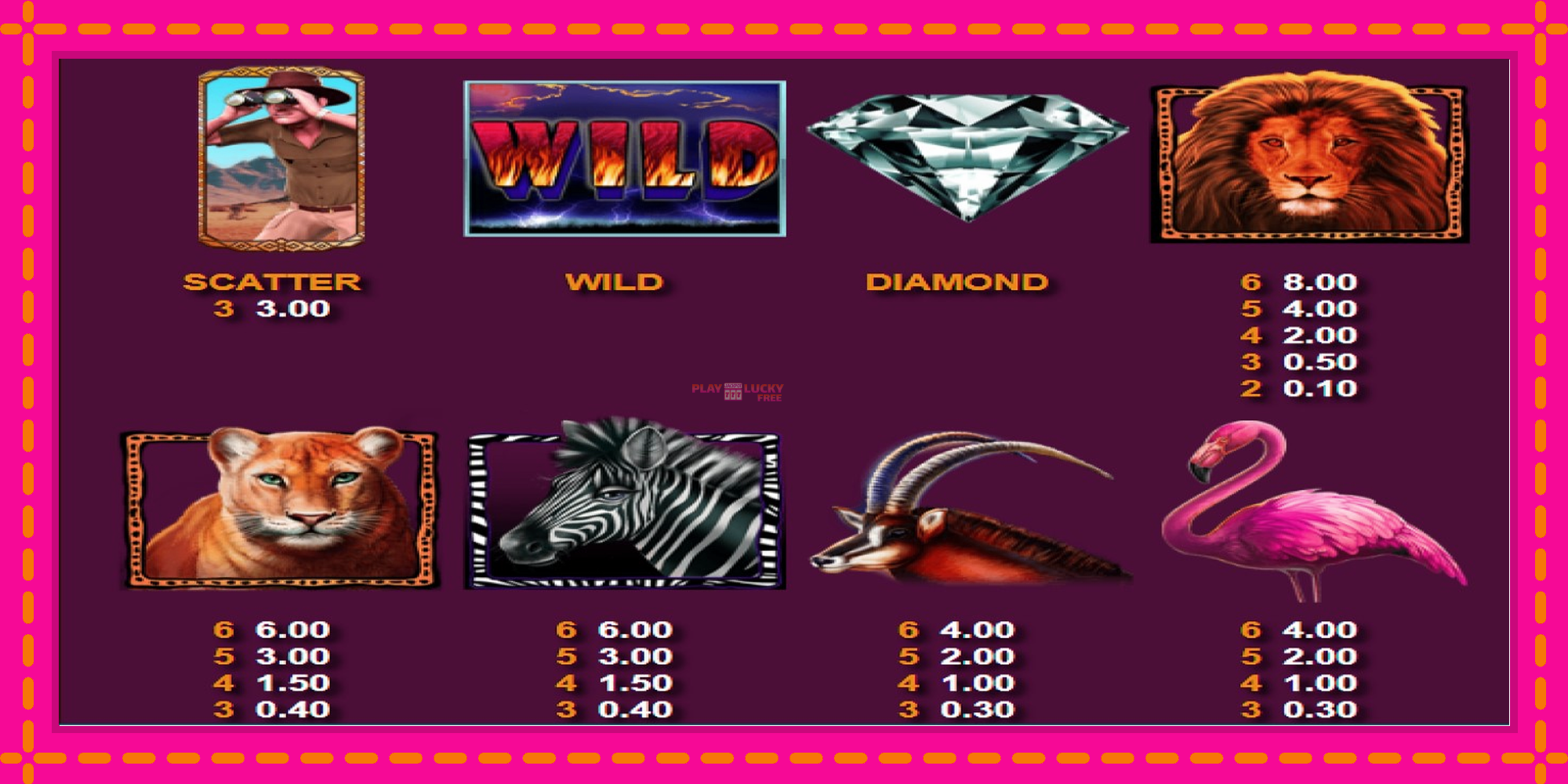 Безплатна игра в Wild Lion with Reel Bingo без регистрация, картина 4