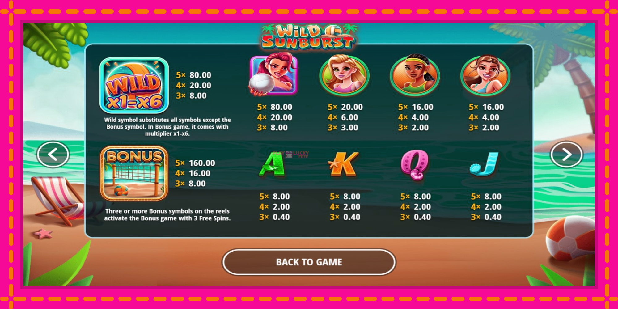 Безплатна игра в Wild Sunburst без регистрация, картина 4