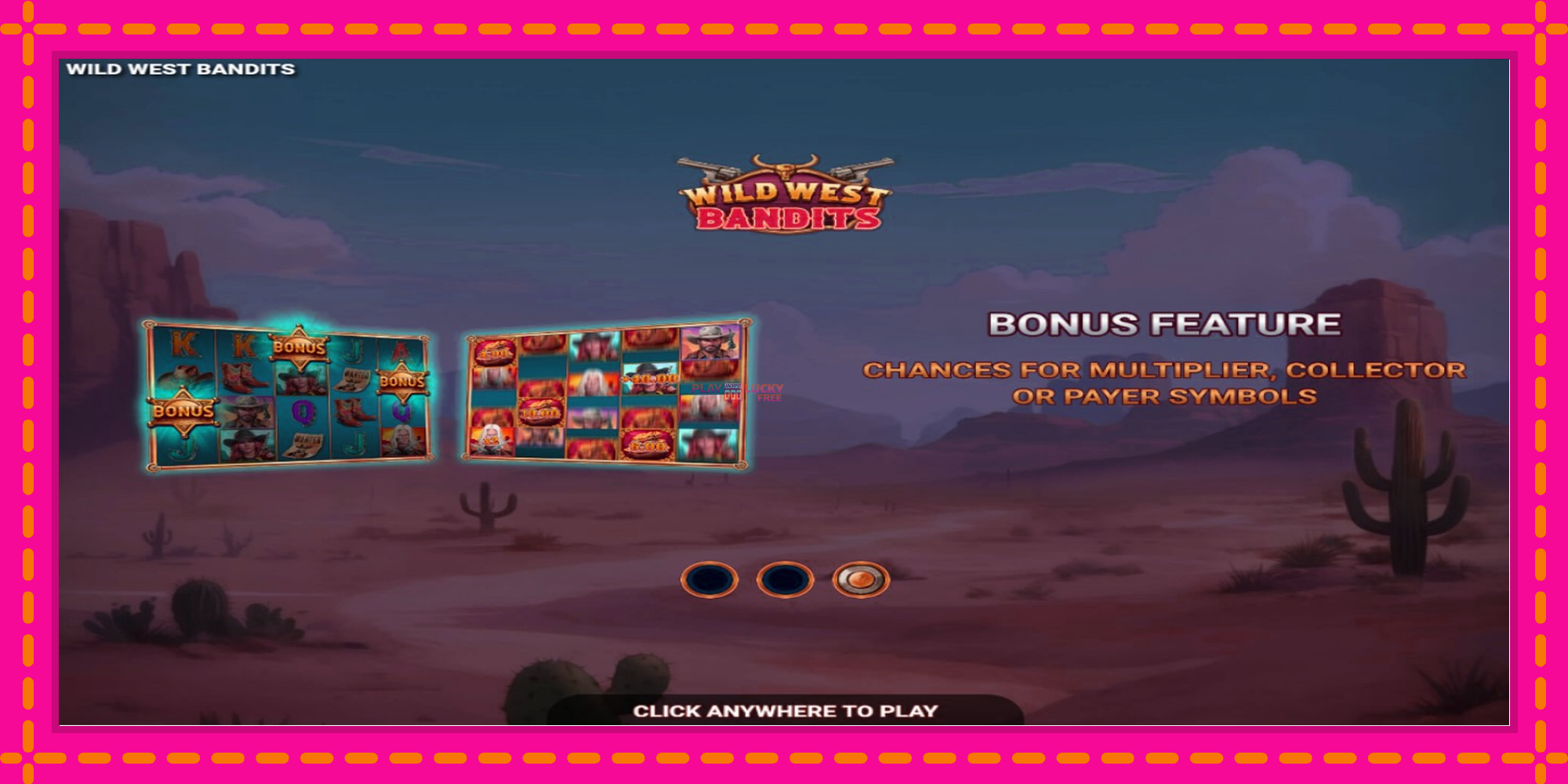 Безплатна игра в Wild West Bandits без регистрация, картина 1