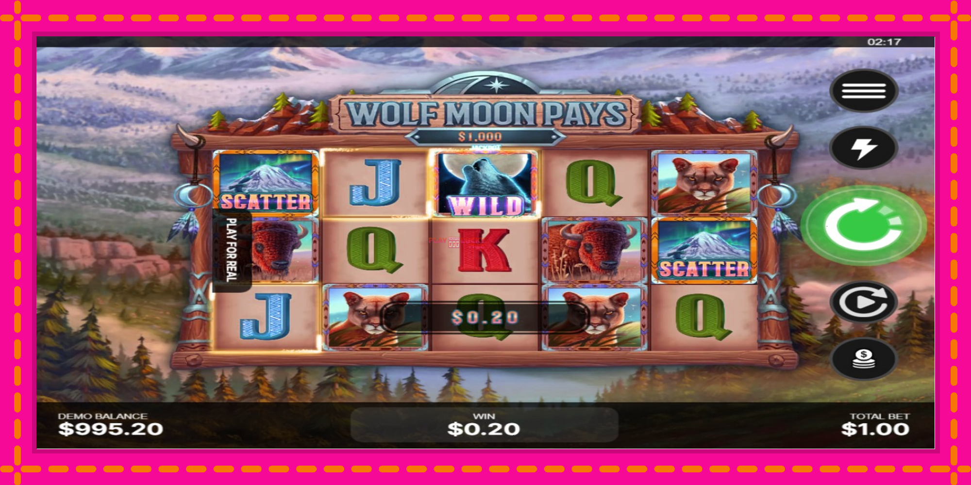 Безплатна игра в Wolf Moon Pays без регистрация, картина 3