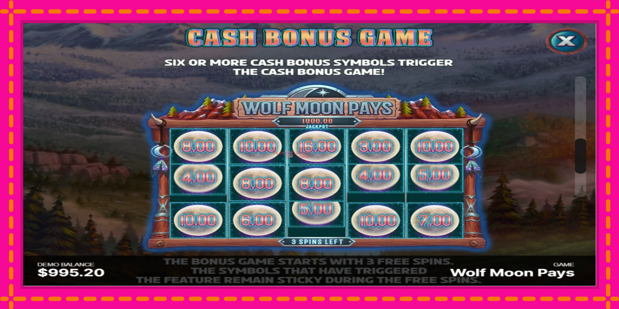 Безплатна игра в Wolf Moon Pays без регистрация, картина 7