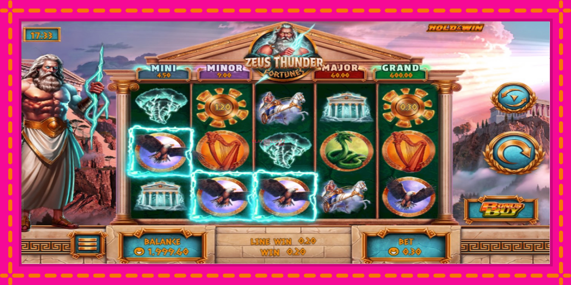 Безплатна игра в Zeus Thunder Fortunes без регистрация, картина 2